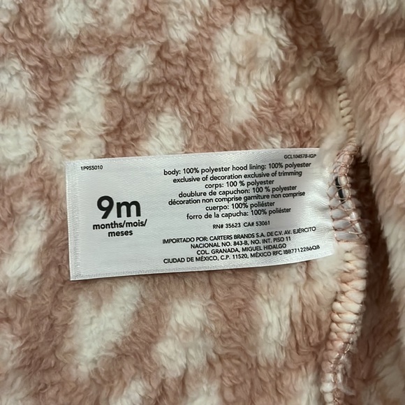 Carters Plush Bunting Jumpsuit - Picture 4 of 5